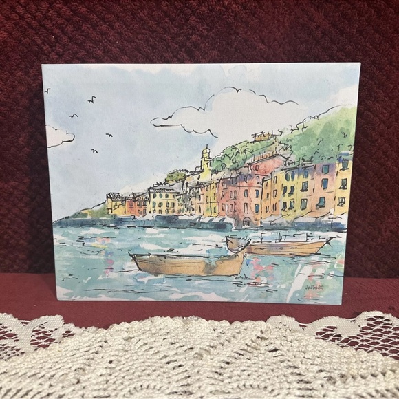 Epic Graffiti 'Portofino l' by Anne Tavoletti, Giclee Canvas Wall Art - Picture 6 of 7